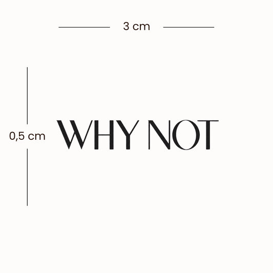 “Why Not”